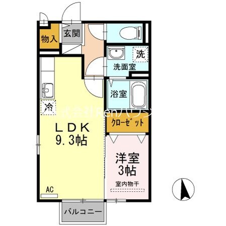 アクシス南島田　Ｄ棟の物件間取画像